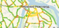 Пробки в шесть баллов образовались в Нижнем Новгороде 28 января 