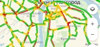 23 декабря на дорогах Нижнего Новгорода образовались пробки в 6 баллов